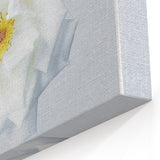 Minimalist White Rose Wall Art – Elegant Spring Floral Print