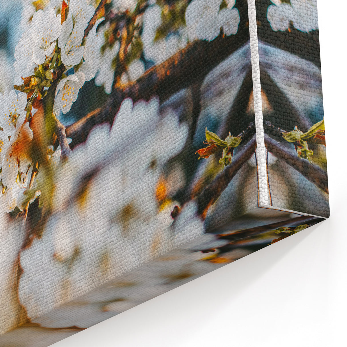 Golden Hour Blossom Wall Art – Elegant Spring Floral Print