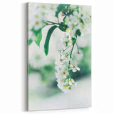 Elegant White Blossom Wall Art – Serene Spring Botanical Print