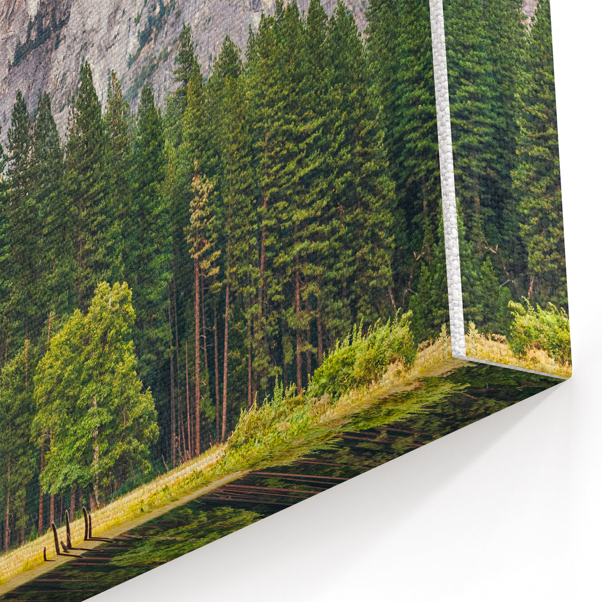 Mountain Meadow Spring Wall Art – Scenic Landscape Canvas Print