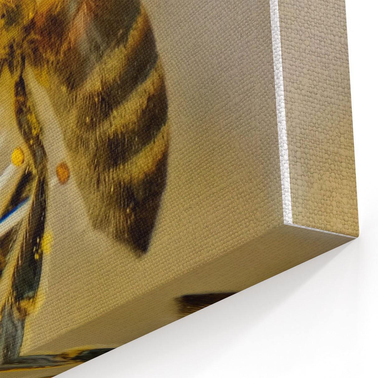 Bee and Blossom Spring Wall Art – Nature-Inspired Canvas Print