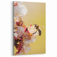 Honeybee and Blossom Spring Wall Art – Nature Canvas Print