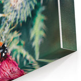 Ladybug and Thistle Spring Wall Art – Vibrant Nature Canvas Print
