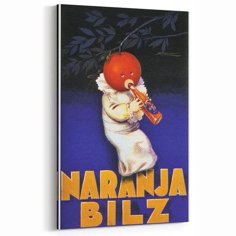 Vintage Naranja Bilz Advertising Poster – Retro Wall Art for Your Home