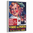 Vintage Vinho do Porto Poster – Retro Port Wine Ad Art