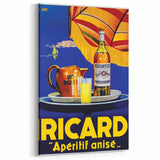 Vintage Ricard Apéritif Poster – Retro Summer Drink Ad with Bold Design