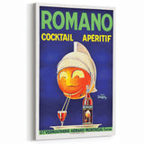 Vintage Romano Cocktail Aperitif Poster – Retro Drink Advertisement