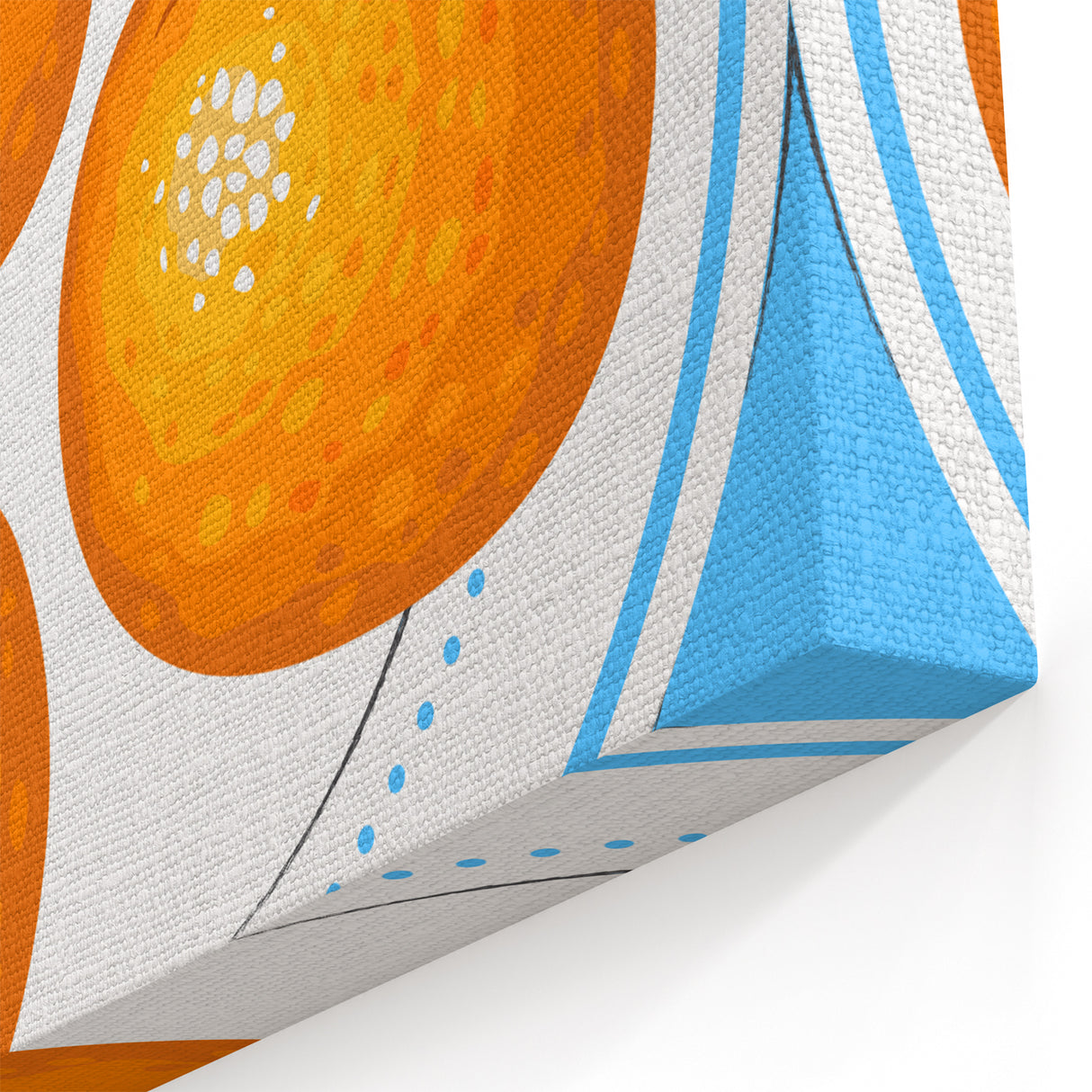 Orange Fruit Canvas Art - Fruits Wall Art & Kitchen Fruit Decor