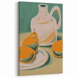 Pears & Oranges Fruit Paintings - Fruit Wall Decor & Kitchen Art