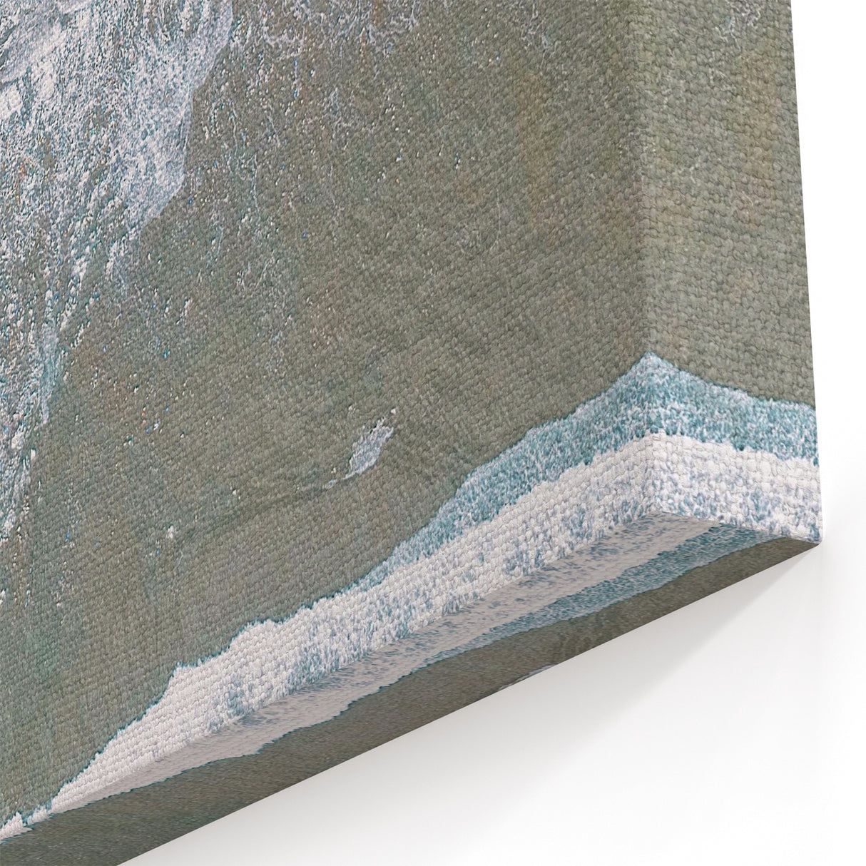 Aerial Beach View - Summer Wall Art with Waves & Umbrellas