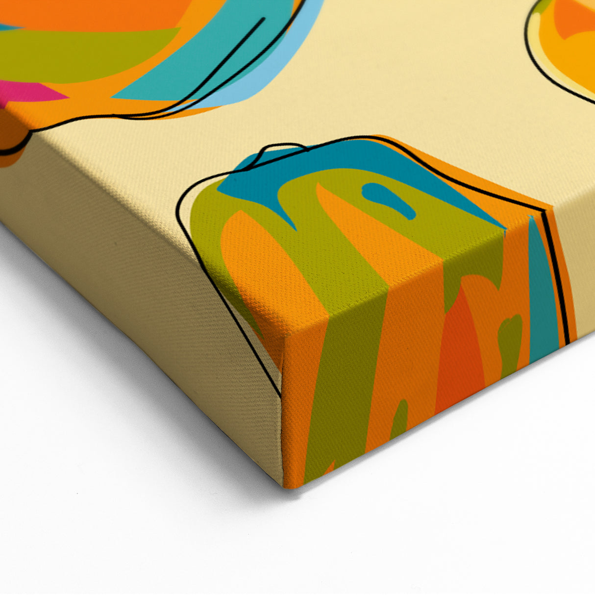 Fruit Canvas Art – Vibrant Papaya Wall Decor for Kitchen