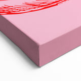 Fruit Canvas Art – Minimalist Papaya Line Art for Kitchen