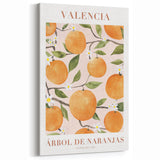 Fruit Wall Decor – Valencia Orange Tree Botanical Print