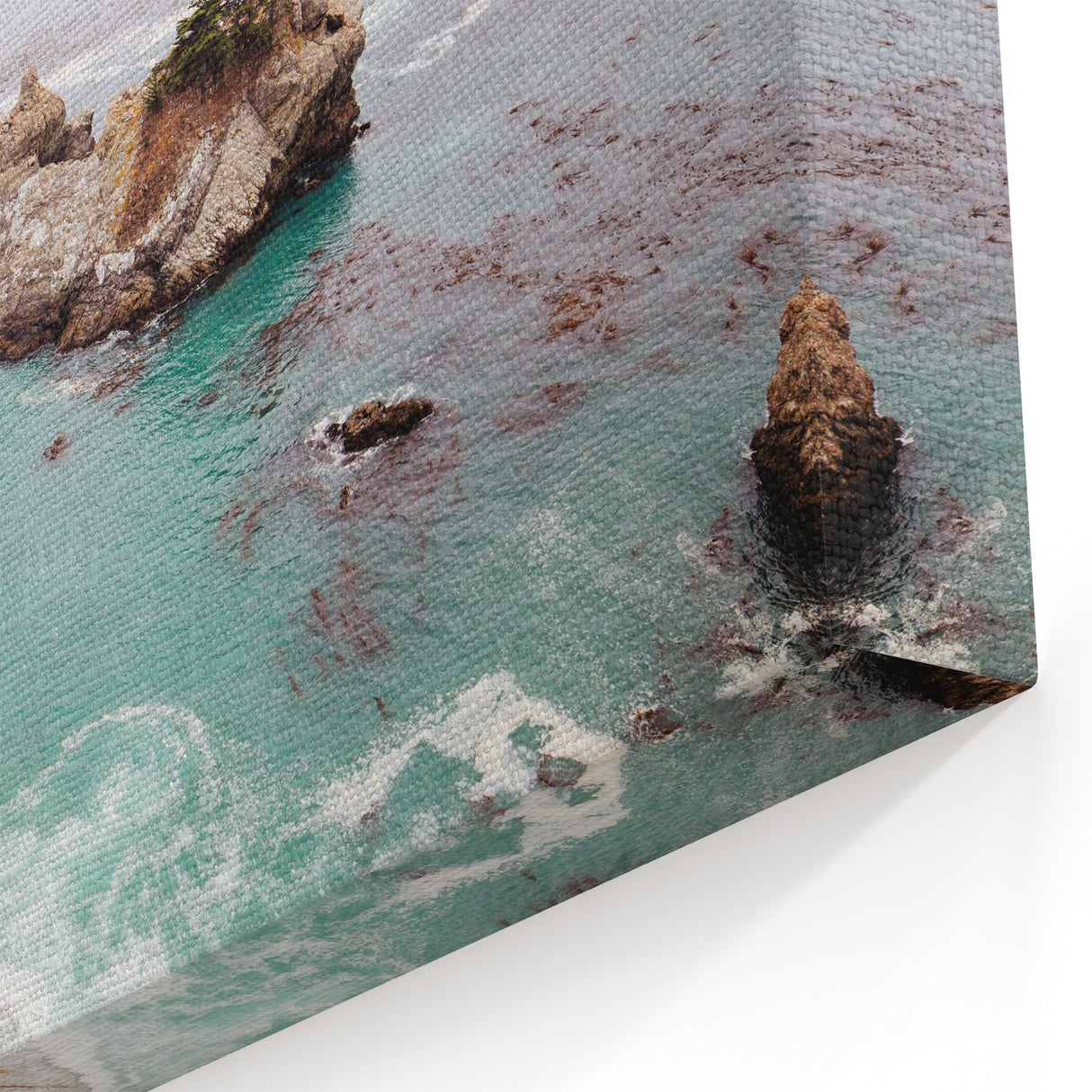 Secluded Waterfall Cove - Summer Wall Art for Coastal Décor