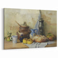 Fruit Paintings – Rustic Apple & Bread Still Life Wall Art