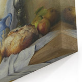 Fruit Paintings – Rustic Apple & Bread Still Life Wall Art