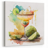 Cinco de Mayo Wall Art - Vibrant Margarita & Lime Mexican Fiesta Print