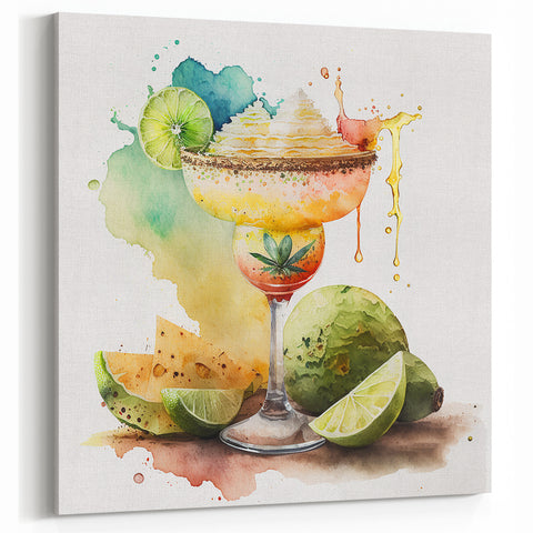 Cinco de Mayo Wall Art - Vibrant Margarita & Lime Mexican Fiesta Print