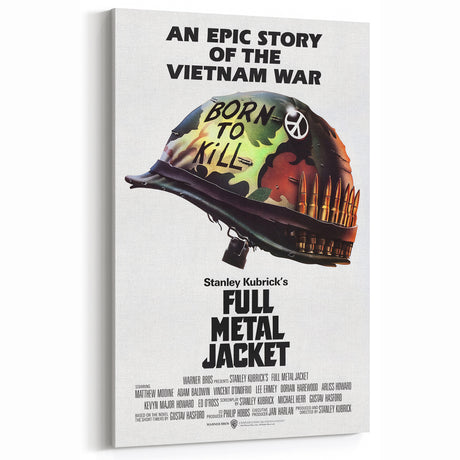Retro Full Metal Jacket Poster Art - Vintage Military Movie Prints