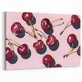 Cherry Fruit Wall Art – Elegant Kitchen Fruit Canvas Print