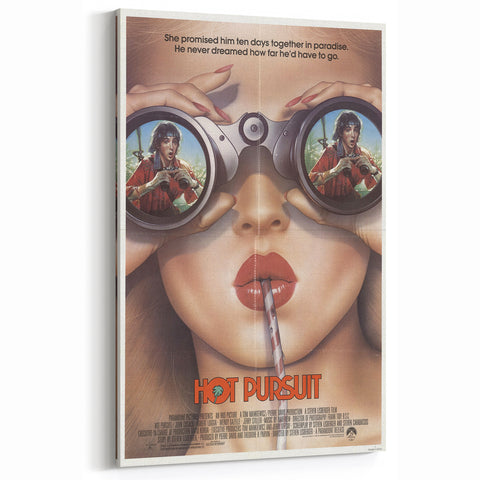 Retro Hot Pursuit Poster Art - Vintage Comedy Movie Prints