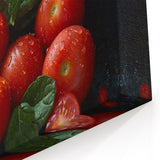 Fresh Tomato & Greens Wall Art – Kitchen Fruit Canvas Print