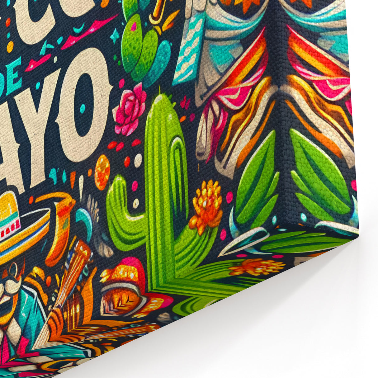 Festive Cinco de Mayo Wall Art - Mexican Party Celebration Print