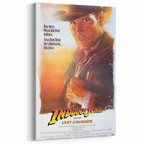 Retro Indiana Jones Last Crusade Poster Art - Vintage Adventure Prints