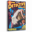 Dime Detective Magazine Cover Art – Retro Murder Mystery Wall Decor