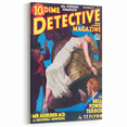 Dime Detective Magazine Cover Art – Retro Murder Mystery Wall Decor