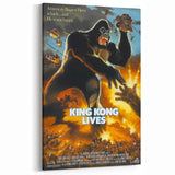 Retro King Kong Lives Poster Art - Vintage Monster Movie Prints