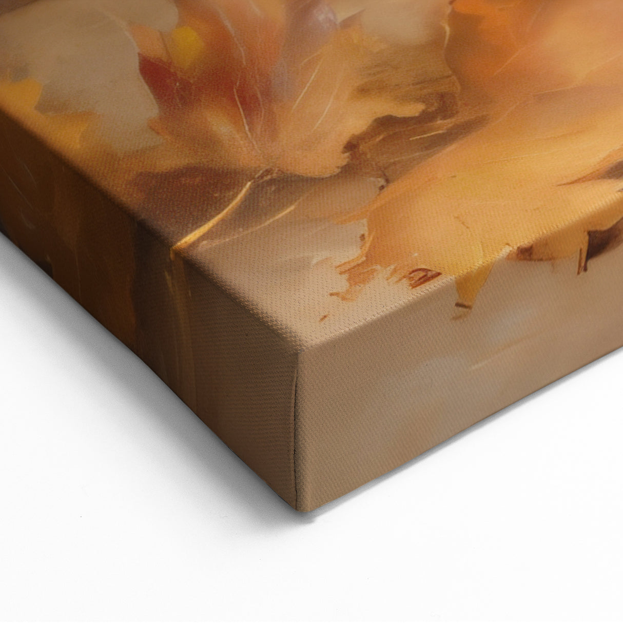 Vintage Fall Wall Art - Rustic Books & Autumn Leaves Canvas