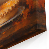Autumn Pumpkin & Pie - Thanksgiving Wall Decor Canvas