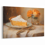 Delicious Lemon Pie - Thanksgiving Canvas Art Print