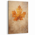 Golden Maple Leaf - Thanksgiving Art Prints Canvas