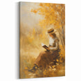 Autumn Reading Scene - Thanksgiving Wall Hangings Print