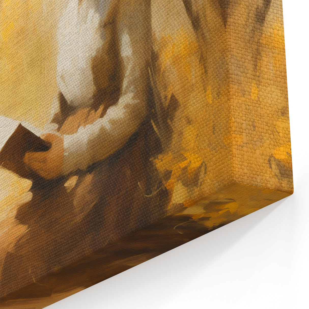 Autumn Reading Scene - Thanksgiving Wall Hangings Print