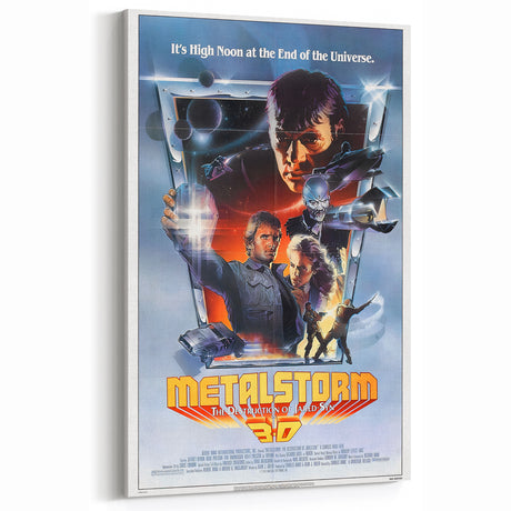 Retro Metalstorm Poster Art - Vintage Sci-Fi Action Movie Prints