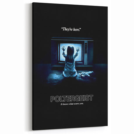 Retro Poltergeist Poster Art - Vintage 80s Horror Movie Prints