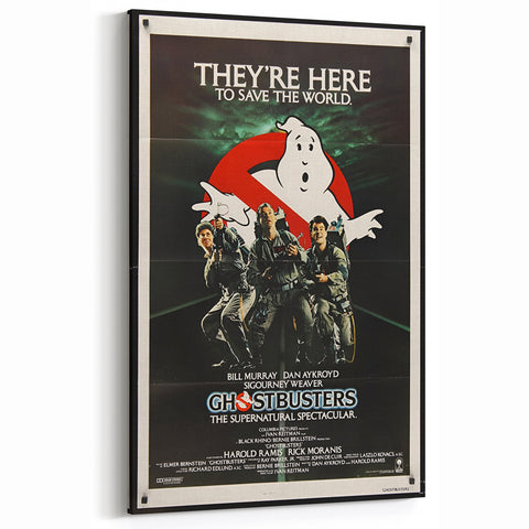 Ghostbusters Retro Movie Poster - Vintage 80s Supernatural Art Print