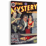 Vintage Magazine Cover Art - Dime Mystery Magazine Retro Print