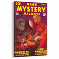 Vintage Magazine Cover Art - Dime Mystery Magazine Retro Print