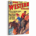 Vintage Magazine Cover Art - Dime Western Magazine Retro Print