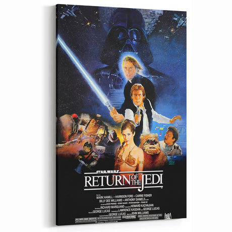 Retro Wall Art - Return of the Jedi Movie Poster - Vintage Star Wars Art