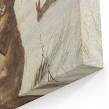 Vintage Animal Art - Snowy Hares Antique Wildlife Print