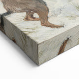 Vintage Animal Art - Snowy Hares Antique Wildlife Print