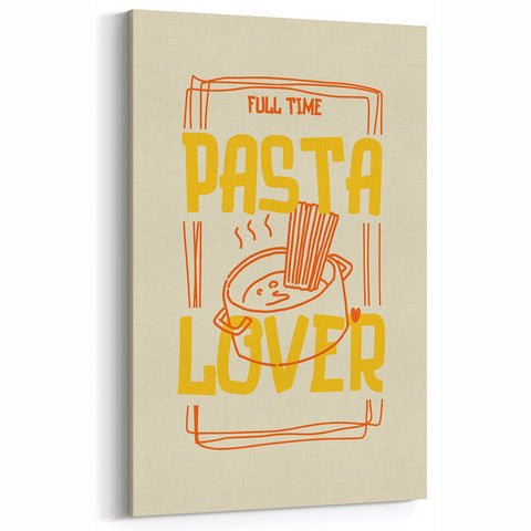 Full Time Pasta Lover - Kitchen Wall Art Food Wall Art Dining Decor