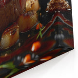 Gourmet Steak Dish Wall Art - Kitchen Wall Art Food Wall Art