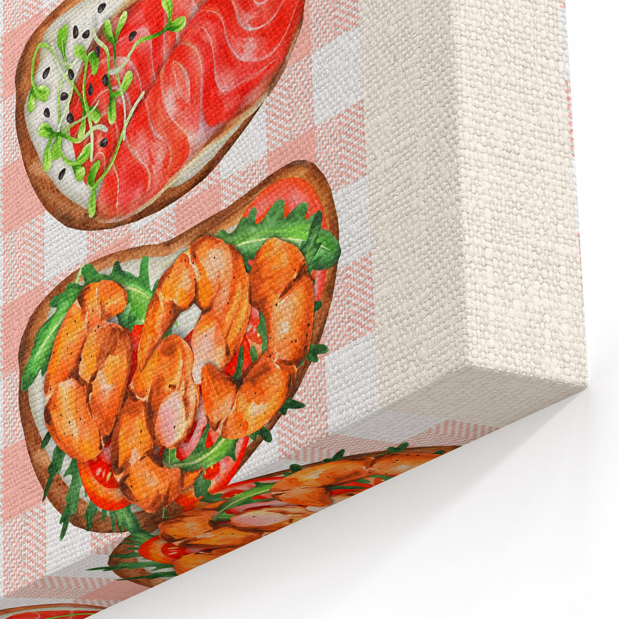 Bruschetta Food Wall Art - Kitchen Wall Art Dining Room Decor