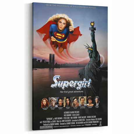 Retro Wall Art - Supergirl Movie Poster - 80s Vintage Art Prints
